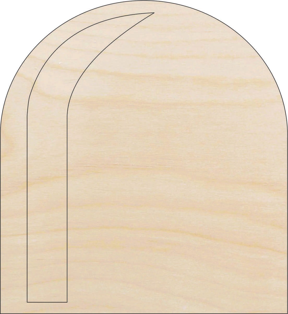 Mouse Hole Wood Craft Shape - Laser Cut Baltic Birch Unfinished DIY Wood Art Supplies RDT35 - The Wood Shape Store