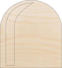 Mouse Hole Wood Craft Shape - Laser Cut Baltic Birch Unfinished DIY Wood Art Supplies RDT35 - The Wood Shape Store
