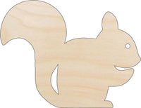 Squirrel Wood Craft Shape - Laser Cut Baltic Birch Unfinished DIY Wood Art Supplies RDT6 - The Wood Shape Store
