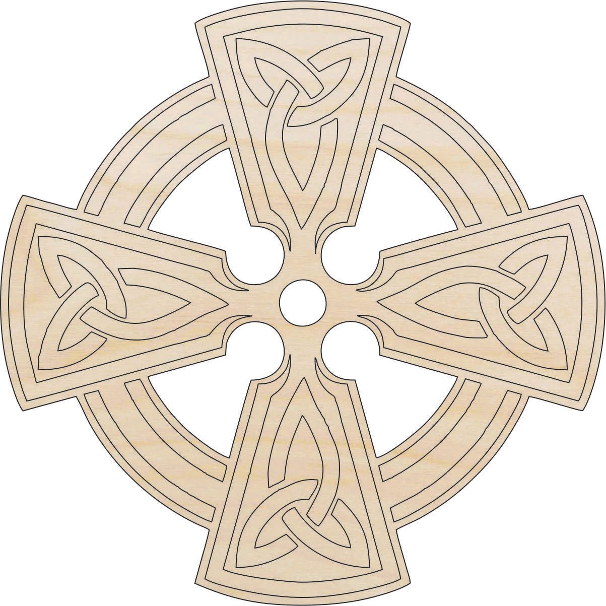Cross Wood Craft Shape - Laser Cut Baltic Birch Unfinished DIY Wood Art Supplies REL11 - The Wood Shape Store