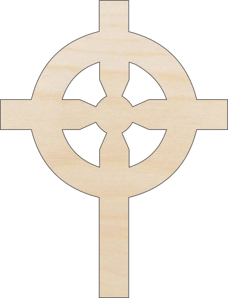 Cross - Laser Cut Out Unfinished Wood Craft Shape REL13