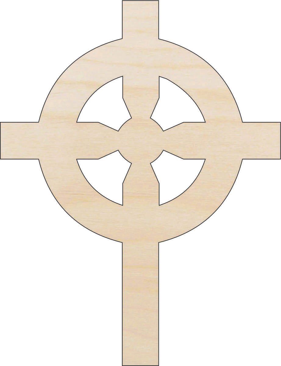 Cross Wood Craft Shape - Laser Cut Baltic Birch Unfinished DIY Wood Art Supplies REL13 - The Wood Shape Store