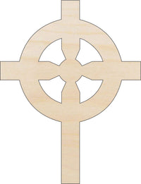 Cross Wood Craft Shape - Laser Cut Baltic Birch Unfinished DIY Wood Art Supplies REL13 - The Wood Shape Store