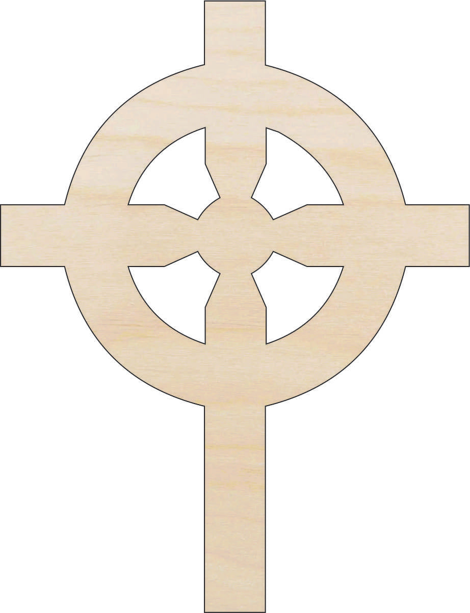 Cross - Laser Cut Out Unfinished Wood Craft Shape REL13 Cross - Laser Cut Out Unfinished Wood Craft Shape REL13