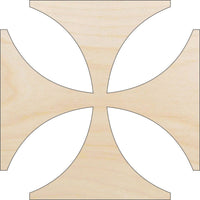Cross Wood Craft Shape - Laser Cut Baltic Birch Unfinished DIY Wood Art Supplies REL14 - The Wood Shape Store