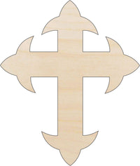 Cross Wood Craft Shape - Laser Cut Baltic Birch Unfinished DIY Wood Art Supplies REL16 - The Wood Shape Store