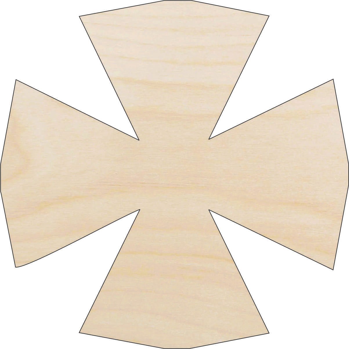 Cross Wood Craft Shape - Laser Cut Baltic Birch Unfinished DIY Wood Art Supplies REL17 - The Wood Shape Store