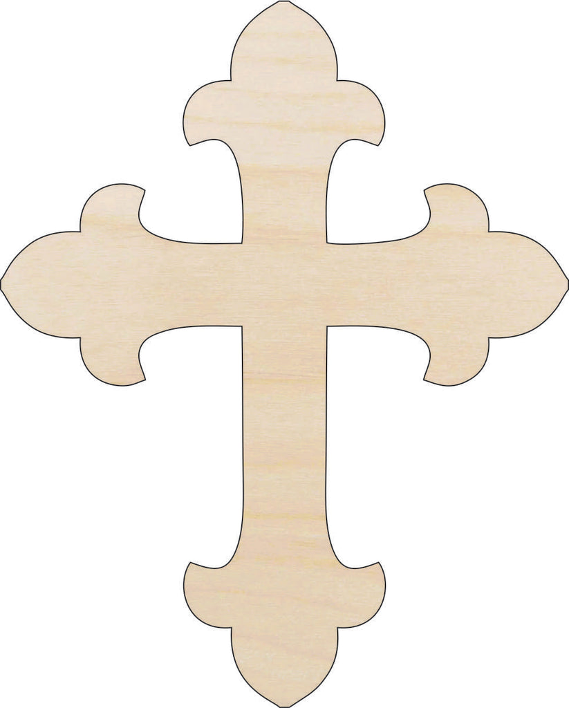 Cross - Laser Cut Out Unfinished Wood Craft Shape REL28