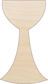 Chalice Wood Craft Shape - Laser Cut Baltic Birch Unfinished DIY Wood Art Supplies REL40 - The Wood Shape Store