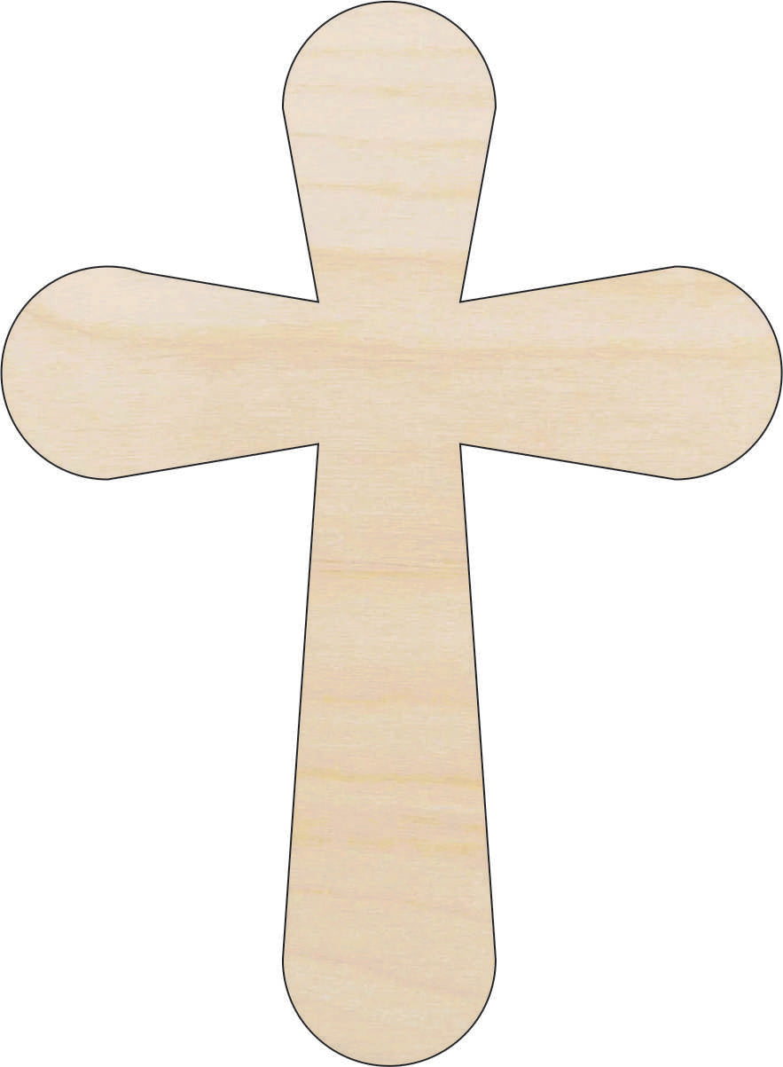 Cross - Laser Cut Out Unfinished Wood Craft Shape REL46 Cross - Laser Cut Out Unfinished Wood Craft Shape REL46