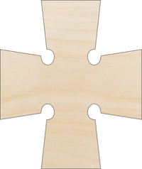 Cross Wood Craft Shape - Laser Cut Baltic Birch Unfinished DIY Wood Art Supplies REL53 - The Wood Shape Store
