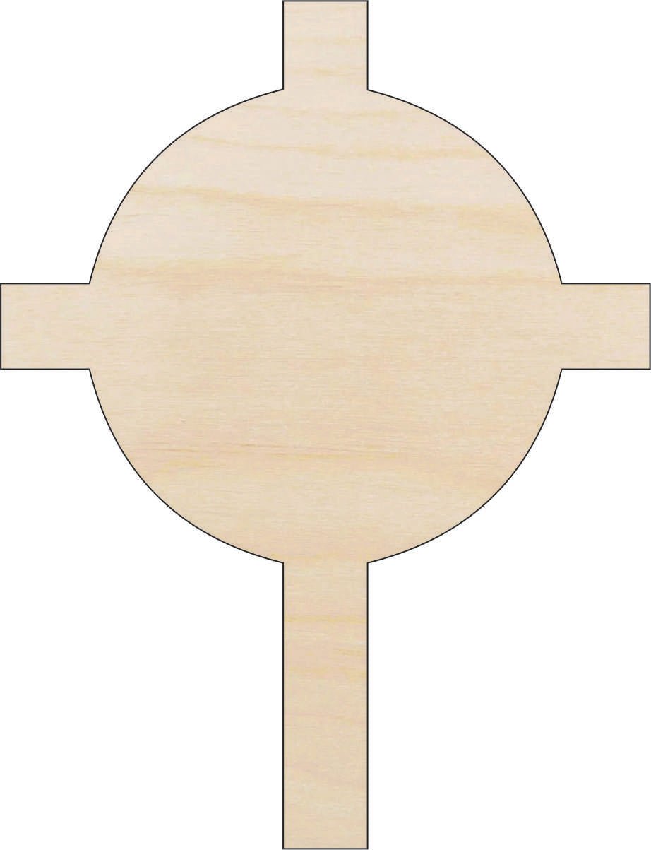 Cross Wood Craft Shape - Laser Cut Baltic Birch Unfinished DIY Wood Art Supplies REL56 - The Wood Shape Store