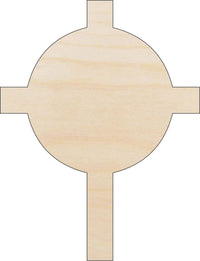 Cross Wood Craft Shape - Laser Cut Baltic Birch Unfinished DIY Wood Art Supplies REL56 - The Wood Shape Store