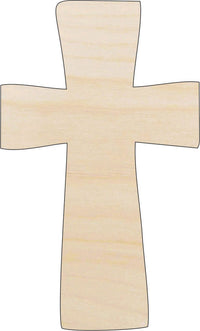Cross Wood Craft Shape - Laser Cut Baltic Birch Unfinished DIY Wood Art Supplies REL58 - The Wood Shape Store