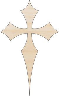 Cross Wood Craft Shape - Laser Cut Baltic Birch Unfinished DIY Wood Art Supplies REL62 - The Wood Shape Store