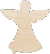 Angel Wood Craft Shape - Laser Cut Baltic Birch Unfinished DIY Wood Art Supplies REL63 - The Wood Shape Store