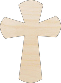 Cross Wood Craft Shape - Laser Cut Baltic Birch Unfinished DIY Wood Art Supplies REL68 - The Wood Shape Store