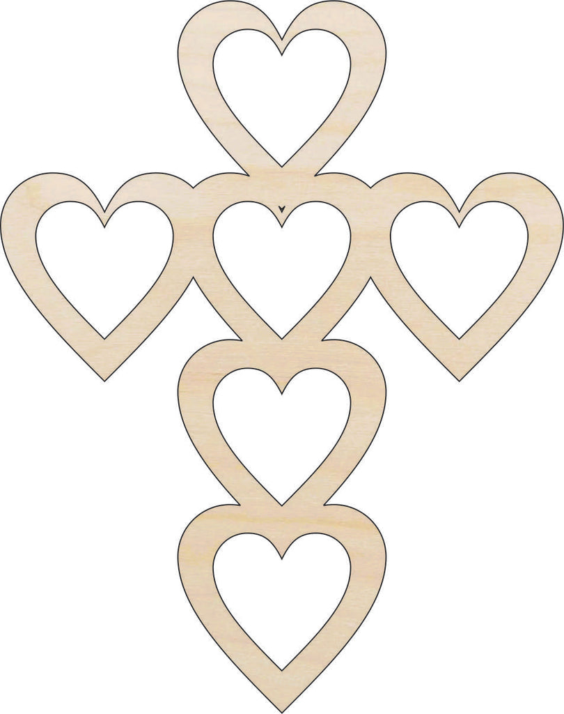 Cross - Laser Cut Out Unfinished Wood Craft Shape REL6