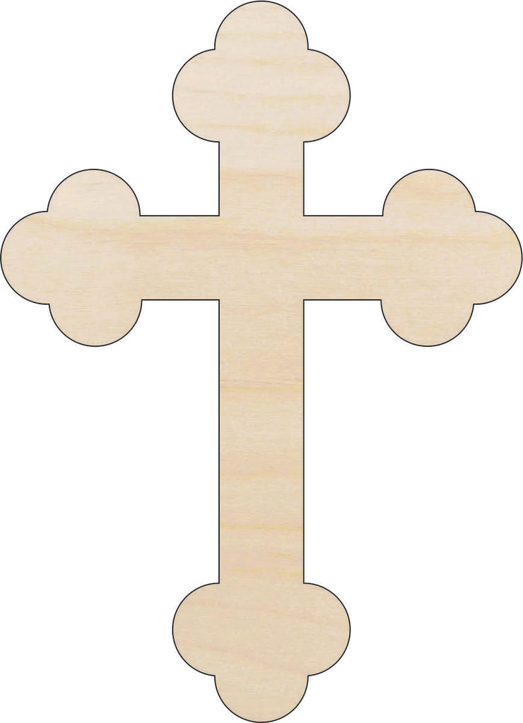 Cross - Laser Cut Out Unfinished Wood Craft Shape REL77