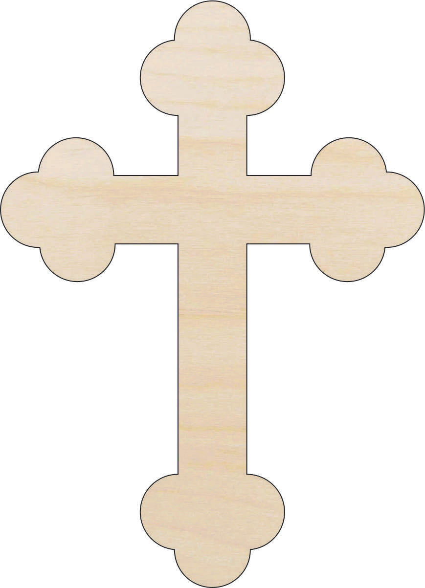 Cross - Laser Cut Out Unfinished Wood Craft Shape REL77 Cross - Laser Cut Out Unfinished Wood Craft Shape REL77