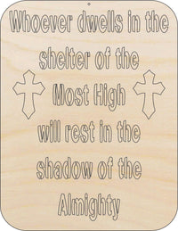 Prayer Wood Craft Shape - Laser Cut Baltic Birch Unfinished DIY Wood Art Supplies REL80 - The Wood Shape Store