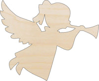 Angel Wood Craft Shape - Laser Cut Baltic Birch Unfinished DIY Wood Art Supplies REL85 - The Wood Shape Store