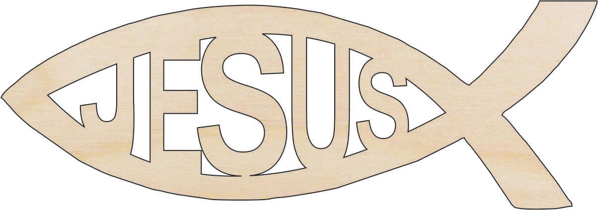 Jesus Wood Craft Shape - Laser Cut Baltic Birch Unfinished DIY Wood Art Supplies REL86 - The Wood Shape Store