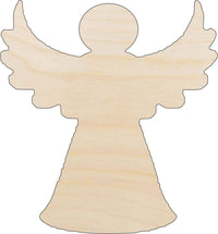 Angel Wood Craft Shape - Laser Cut Baltic Birch Unfinished DIY Wood Art Supplies REL89 - The Wood Shape Store