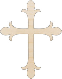 Cross Wood Craft Shape - Laser Cut Baltic Birch Unfinished DIY Wood Art Supplies REL8 - The Wood Shape Store