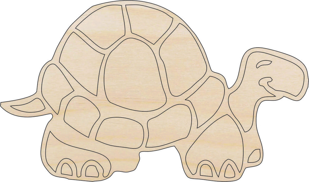 Turtle Tortoise - Laser Cut Out Unfinished Wood Craft Shape REP10