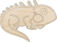 Iguana Wood Craft Shape - Laser Cut Baltic Birch Unfinished DIY Wood Art Supplies REP16 - The Wood Shape Store