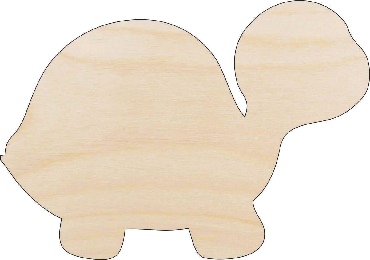 Turtle Wood Craft Shape - Laser Cut Baltic Birch Unfinished DIY Wood Art Supplies REP22 - The Wood Shape Store
