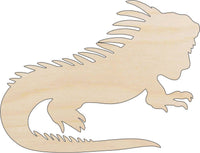 Lizard Iguana Wood Craft Shape - Laser Cut Baltic Birch Unfinished DIY Wood Art Supplies REP28 - The Wood Shape Store