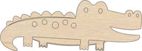 Alligator Wood Craft Shape - Laser Cut Baltic Birch Unfinished DIY Wood Art Supplies REP38 - The Wood Shape Store