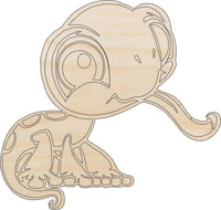 Gecko Wood Craft Shape - Laser Cut Baltic Birch Unfinished DIY Wood Art Supplies REP4 - The Wood Shape Store