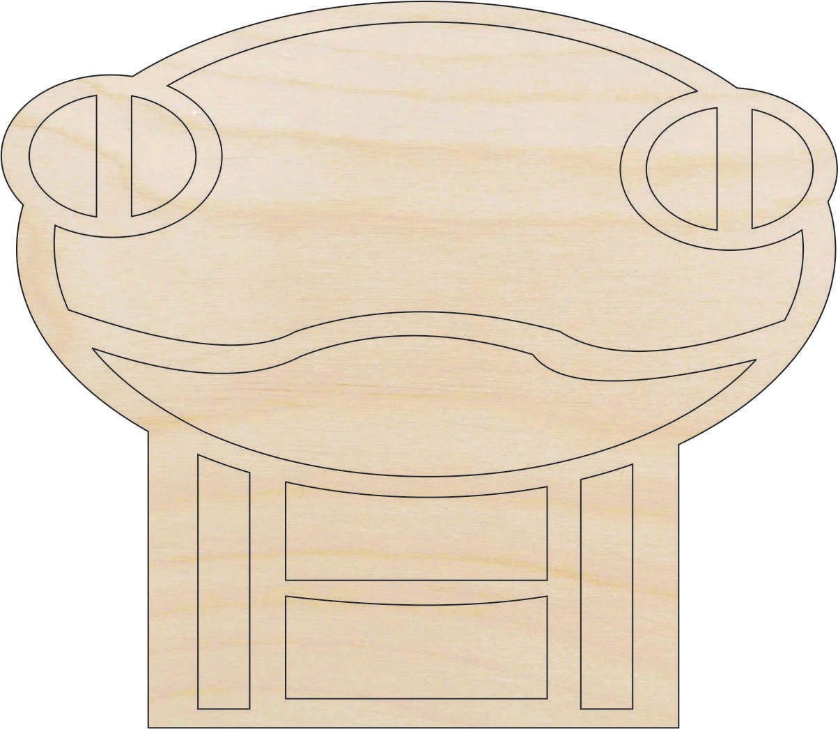 Snake Wood Craft Shape - Laser Cut Baltic Birch Unfinished DIY Wood Art Supplies REP54 - The Wood Shape Store