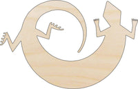 Lizard Wood Craft Shape - Laser Cut Baltic Birch Unfinished DIY Wood Art Supplies REP56 - The Wood Shape Store