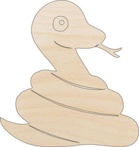 Snake Wood Craft Shape - Laser Cut Baltic Birch Unfinished DIY Wood Art Supplies REP5 - The Wood Shape Store