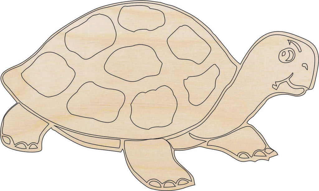 Turtle Tortoise - Laser Cut Out Unfinished Wood Craft Shape REP60