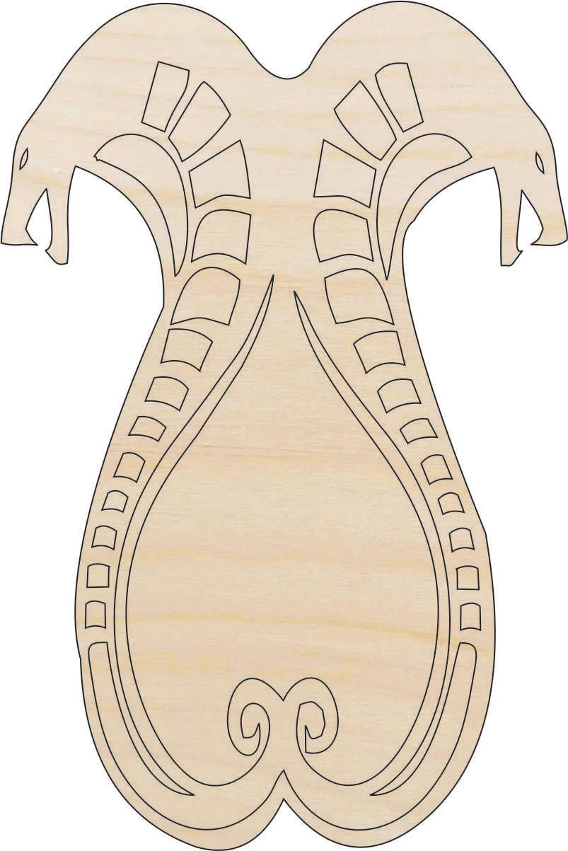 Snake Wood Craft Shape - Laser Cut Baltic Birch Unfinished DIY Wood Art Supplies REP64 - The Wood Shape Store