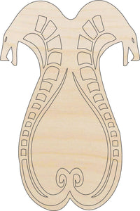 Snake Wood Craft Shape - Laser Cut Baltic Birch Unfinished DIY Wood Art Supplies REP64 - The Wood Shape Store