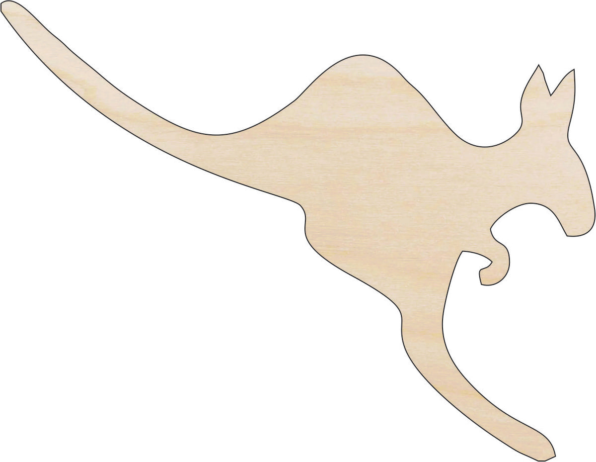 Kangaroo - Laser Cut Out Unfinished Wood Craft Shape ROO3 Kangaroo - Laser Cut Out Unfinished Wood Craft Shape ROO3