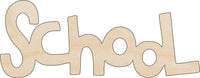 School Wood Craft Shape - Laser Cut Baltic Birch Unfinished DIY Wood Art Supplies SCL17 - The Wood Shape Store