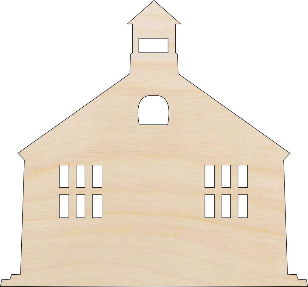 Building School - Laser Cut Out Unfinished Wood Craft Shape SCL20