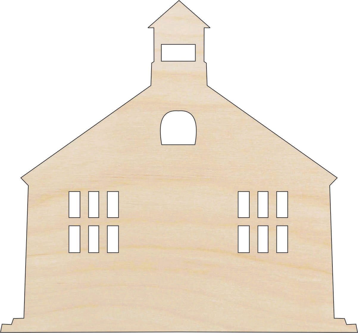 School Wood Craft Shape - Laser Cut Baltic Birch Unfinished DIY Wood Art Supplies SCL20 - The Wood Shape Store