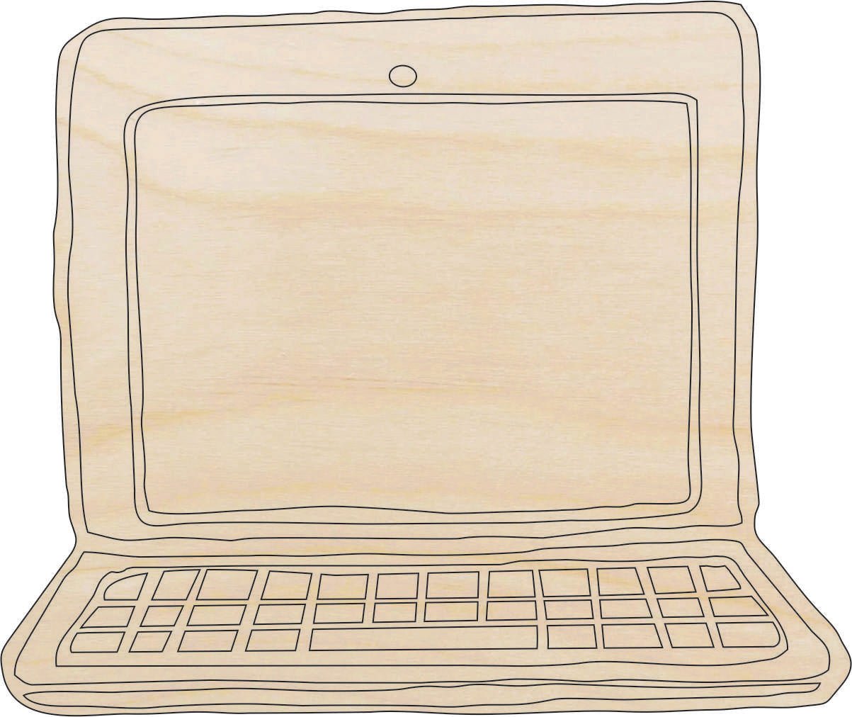 Computer Wood Craft Shape - Laser Cut Baltic Birch Unfinished DIY Wood Art Supplies SCL26 - The Wood Shape Store
