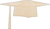 Graduation Cap Wood Craft Shape - Laser Cut Baltic Birch Unfinished DIY Wood Art Supplies SCL3 - The Wood Shape Store