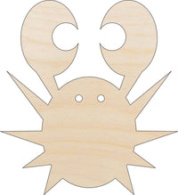 Crab Wood Craft Shape - Laser Cut Baltic Birch Unfinished DIY Wood Art Supplies SEA111 - The Wood Shape Store