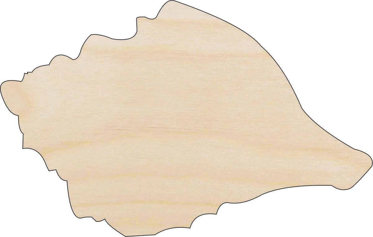 Shell Wood Craft Shape - Laser Cut Baltic Birch Unfinished DIY Wood Art Supplies SEA112 - The Wood Shape Store