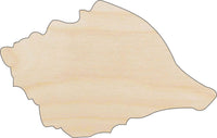 Shell Wood Craft Shape - Laser Cut Baltic Birch Unfinished DIY Wood Art Supplies SEA112 - The Wood Shape Store